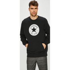 Converse - Bluza. Czarne bluzy damskie z kieszeniami marki Converse, s, z nadrukiem, z bawełny, bez kaptura. Za 199,90 zł.