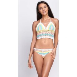 Biało-Różowe Bikini Sunbathe. Białe stroje kąpielowe damskie Born2be, uniwersalny. Za 139,99 zł.