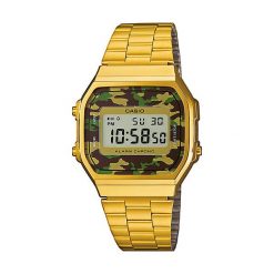 Zegarki męskie: Zegarek męski Casio Retro A168WEGC-3EF