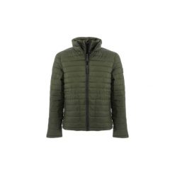 Kurtki pikowane Superdry DOUBLE ZIP FUJI. Zielone kurtki męskie Superdry, xxl, bez wzorów, bez kaptura. Za 375,65 zł.
