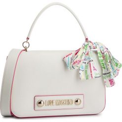Torebka LOVE MOSCHINO - JC4240PP07KF0100 Bianco. Białe torebki klasyczne damskie marki Love Moschino, bez wzorów, ze skóry ekologicznej, klasyczne, na ramię, bez dodatków. Za 779,00 zł.