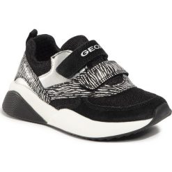 Sneakersy GEOX - J Sinead Girl C J029TC 01122 C9999 M Black. Czarne półbuty dziewczęce Geox, na rzepy. Za 259,00 zł.