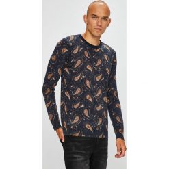 Scotch & Soda - Sweter. Niebieskie swetry klasyczne męskie marki Scotch & Soda, s, z bawełny, z okrągłym kołnierzem. W wyprzedaży za 199,90 zł.