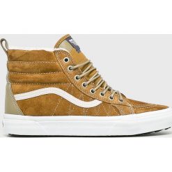 Vans - Trampki. Szare trampki męskie marki Vans, ze skóry, na sznurówki. W wyprzedaży za 379,90 zł.