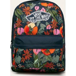 Vans - Plecak. Niebieskie plecaki damskie Vans, z aplikacjami, z poliesteru. Za 169,90 zł.