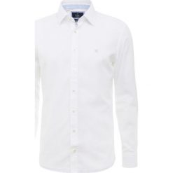 Hackett London TEXTURE MULTI TRIM SLIM FIT Koszula white. Białe koszule męskie marki Hackett London, xl, bez wzorów, z bawełny, bez kołnierzyka, bez rękawów. Za 589,00 zł.