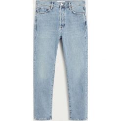 Mango - Jeansy Gisele. Niebieskie jeansy damskie Mango, l, bez wzorów, z elastanu, z podwyższonym stanem. Za 139,90 zł.