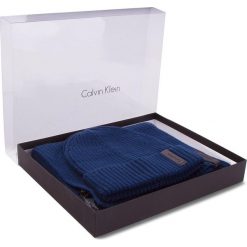 Czapki damskie: Zestaw Szalik i Czapka CALVIN KLEIN BLACK LABEL – Octave Giftset K50K503462 411