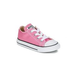 Buty Dziecko Converse CHUCK TAYLOR ALL STAR CORE OX. Różowe trampki dziewczęce marki Converse, bez wzorów, bez zapięcia. Za 179,00 zł.