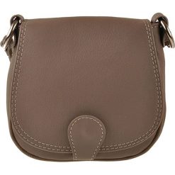Skórzana torebka w kolorze szarobrązowym - 17 x 19 x 6 cm. Brązowe torebki klasyczne damskie ORE10, w paski, ze skóry. W wyprzedaży za 109,95 zł.