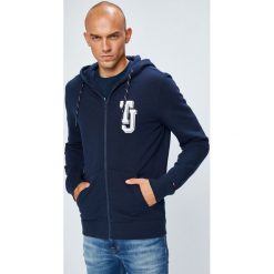 Tommy Jeans - Bluza. Niebieskie bejsbolówki męskie Tommy Jeans, l, z bawełny, z kapturem. W wyprzedaży za 319,90 zł.