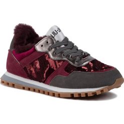 Sneakersy LIU JO - Wonder BXX049 PX069 Bordeaux S1703. Czerwone półbuty damskie Liu Jo, z zamszu. W wyprzedaży za 369,00 zł.