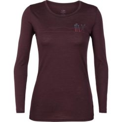 Icebreaker Damski T-Shirt Z Długim Rękawem Tech Lite, Bordowy L. Czerwone koszulki damskie termoaktywne Icebreaker, l, bez wzorów. W wyprzedaży za 255,00 zł.