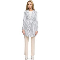 JARDENA Płaszcz wiązany. Brązowe płaszcze damskie pastelowe Stylove, z nadrukiem, z tkaniny, eleganckie. Za 279,00 zł.