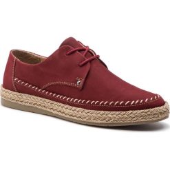 Espadryle QUAZI - QZ-12-02-000079 208. Czerwone espadryle damskie QUAZI, bez wzorów, ze skóry, bez obcasa, na płaskiej podeszwie. W wyprzedaży za 149,00 zł.
