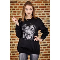 Bluza marki UNDERWORLD unisex Lion. Szare bluzy damskie Underworld, m, bez wzorów, z materiału, bez rękawów, bez kaptura. Za 119,99 zł.