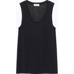 Top "Ohio" w kolorze czarnym. Czarne bluzki damskie American Vintage, s, bez wzorów, z wełny, z okrągłym kołnierzem. W wyprzedaży za 69,95 zł.