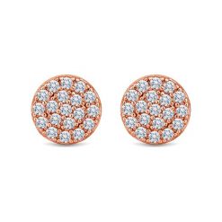 Pozłacane kolczyki z kryształami. Żółte kolczyki damskie Diamond Style, z kryształem, złote. W wyprzedaży za 69,95 zł.