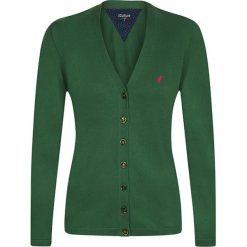 Kardigan w kolorze khaki. Brązowe swetry damskie Denim Culture, l, z haftami, z bawełny. W wyprzedaży za 119,95 zł.