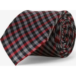 Mc Earl - Krawat jedwabny męski, czerwony. Czerwone krawaty męskie Mc Earl, bez wzorów, z jedwabiu, eleganckie. Za 99,95 zł.