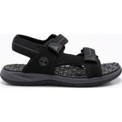 Timberland - Sandały. Czarne kapcie męskie Timberland, bez wzorów, z gumy. W wyprzedaży za 229,90 zł.