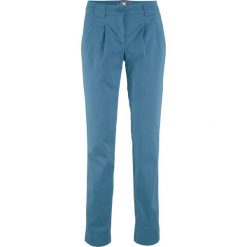Spodnie chino ze stretchem bonprix niebieski dżins. Niebieskie chinosy damskie bonprix. Za 74,99 zł.