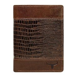 Portfel męski skórzany Buffalo Wild N4-VTC. Pomarańczowe portfele męskie BUFFALO WILD, bez wzorów, ze skóry. Za 59,90 zł.