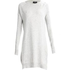 Sukienki dzianinowe: Object OBJVICTORIA Sukienka dzianinowa light grey melange