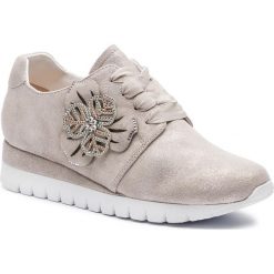 Sneakersy CAPRICE - 9-23700-22 Beige Shin.Sue 417. Brązowe półbuty damskie Caprice, ze skóry. W wyprzedaży za 209,00 zł.