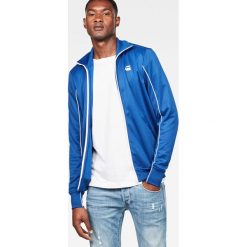 G-Star Raw - Bluza. Niebieskie bluzy męskie G-Star RAW, s, bez wzorów, z bawełny, retro, z kapturem, bez rękawów, bez kaptura. W wyprzedaży za 339,90 zł.