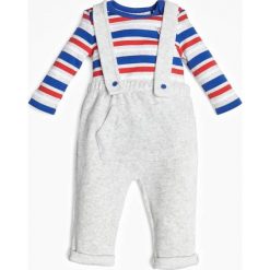 Zestaw Body W Paski I Spodnie. Niebieskie body niemowlęce Guess Kids, w paski, z bawełny, klasyczne, z długim rękawem. Za 87,00 zł.