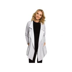 M102 Narzutka bluza z dzianiny dresowej z długim. Bluzy damskie Moe, xl, bez wzorów, z elastanu, z długim rękawem, długie, bez kaptura. Za 109,00 zł.