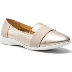 Półbuty GEOX - D Zane B D92BTB 0AJ54 C2235 Lt Gold/Beige. Żółte półbuty damskie Geox, na co dzień, bez wzorów, ze skóry ekologicznej, bez obcasa, na płaskiej podeszwie, bez zapięcia. W wyprzedaży za 189,00 zł.