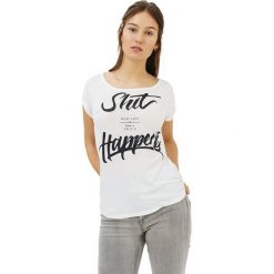 T-shirty damskie: T-shirt w kolorze biało-czarnym