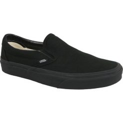 Vans Classic Slip-On VEYEBKA 38,5 Czarne. Czarne buty sportowe damskie Vans, bez wzorów, z tkaniny, sportowe, vans classic. W wyprzedaży za 209,99 zł.
