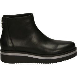 Botki - NC12 VIT NERO. Czarne botki damskie na zamek Venezia, ze skóry. Za 299,00 zł.