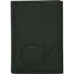 Calvin Klein - Portfel skórzany. Czarne portfele męskie Calvin Klein, bez wzorów, ze skóry. Za 299,90 zł.