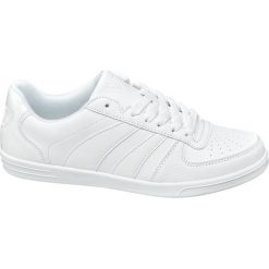 Sneakersy damskie Vty białe. Białe sneakersy damskie Vty, z materiału. Za 99,90 zł.