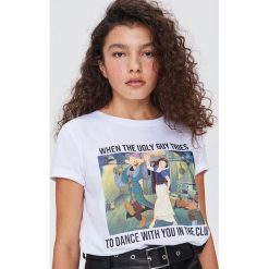 Koszulka z nadrukiem Disney - Biały. Białe koszulki damskie Sinsay, s, z nadrukiem, bez kołnierzyka, bez rękawów. Za 29,99 zł.