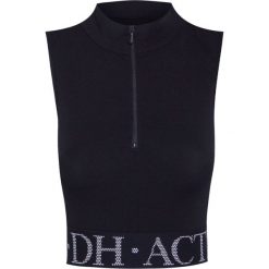 Top DEHA ACTIVE Print|Czarny. Czarne topy damskie marki Deha, bez wzorów, z dzianiny, bez rękawów. W wyprzedaży za 78,00 zł.