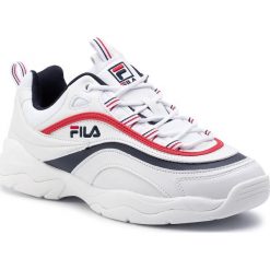 Sneakersy FILA - Ray Low 1010561.150 White/Fila Navy/Fila Red. Białe sneakersy męskie Fila, bez zapięcia. W wyprzedaży za 299,00 zł.