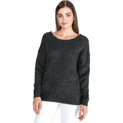 Tom Tailor Denim Sweter Szary. Szare bluzy damskie TOM TAILOR DENIM, m, w koronkowe wzory, z elastanu, bez rękawów, bez kaptura. Za 316,95 zł.