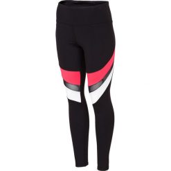 Legginsy skórzane: Legginsy treningowe damskie SPDF111 – czarny