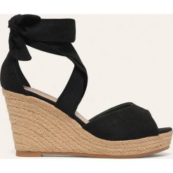 Answear - Espadryle Lily Shoes. Czarne koturny damskie ANSWEAR, bez obcasa, na obcasie, bez zapięcia. Za 119,90 zł.