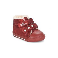 Buty Dziecko Chicco GIULIANA. Czerwone trampki dziewczęce marki Chicco, bez wzorów, bez zapięcia. Za 143,20 zł.