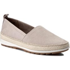 Espadryle JANA - 8-24605-28 Lt.Grey 204. Szare espadryle damskie marki Jana, bez wzorów, z zamszu, bez obcasa, na płaskiej podeszwie. W wyprzedaży za 189,00 zł.