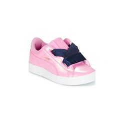 Buty Dziecko Puma BASKET HEART PATENT PS. Różowe trampki dziewczęce Puma, bez wzorów, bez zapięcia. Za 207,20 zł.