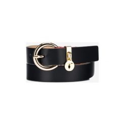 Trussardi Jeans Pasek Czarny. Czarne paski damskie Trussardi Jeans, w paski, z jeansu. Za 314,95 zł.