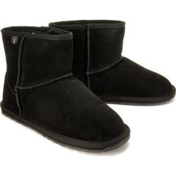 EMU AUSTRALIA T10103 WALLABY MINI TEENS black, botki damskie. Czarne botki damskie EMU Australia, z wełny, bez obcasa, bez zapięcia. Za 309,90 zł.
