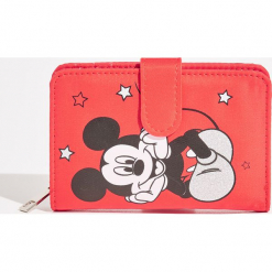 Portfel Mickey Mouse - Czerwony. Czerwone portfele damskie Sinsay, z motywem z bajki. Za 29,99 zł.